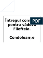 Întregul conținut pentru văduva  Filofteia