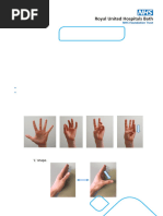 Hand and Wrist ROM Exercise Guide | PDF | Hand | Thumb