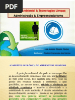 GESTÃO AMBIENTAL E TECNOLOGIAS LIMPAS - AULA final