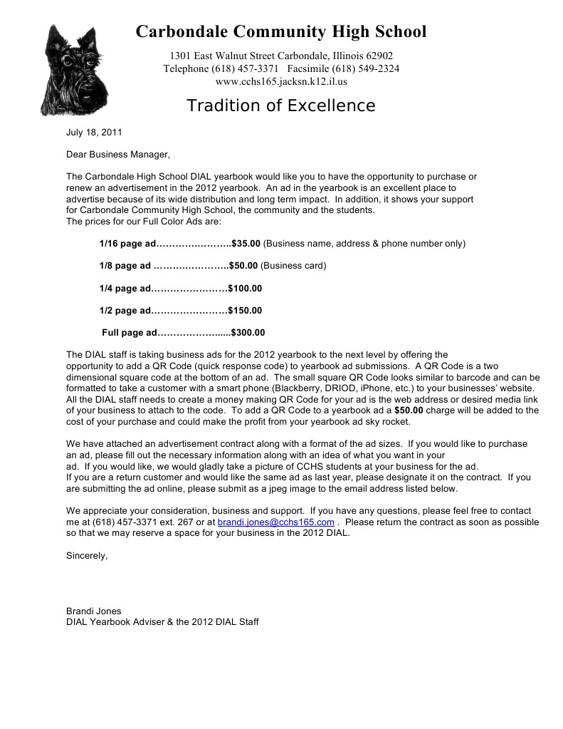 2012 Ad Letter 1 | PDF