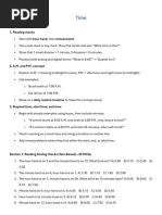 Time Calculation Exercises for Students | PDF