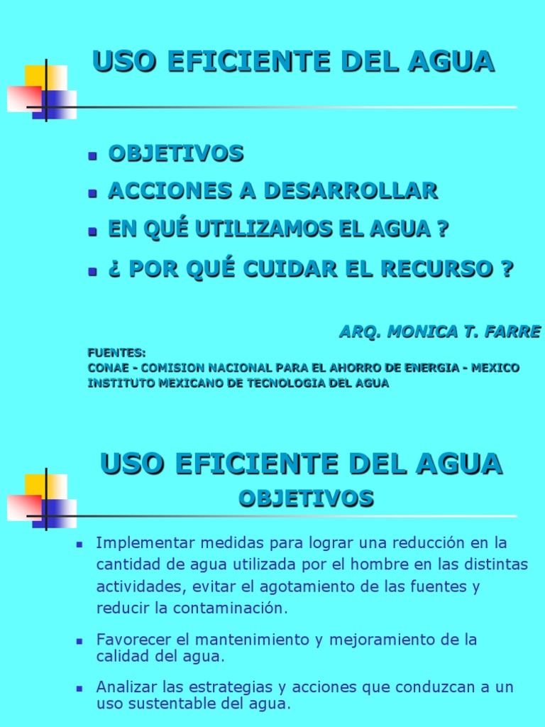 Estrategias para el Uso Eficiente del Agua | PDF | Baño | Agua