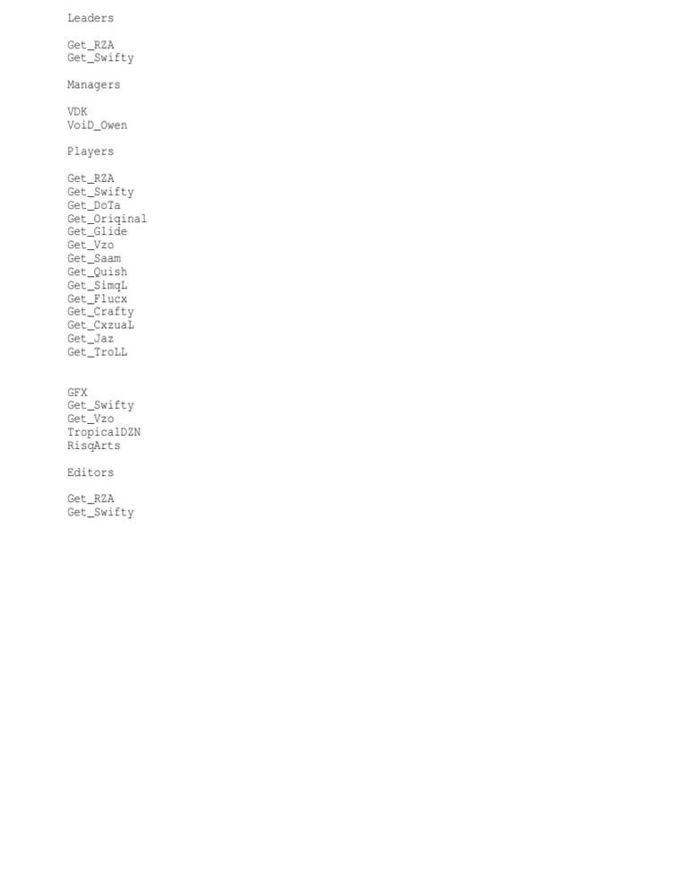 Roster | PDF