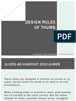 Design Rules of Thumb