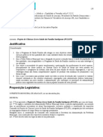 Proposta de Projeto de Lei para Projeto de Clínicas Livres Saúde da Família Inteligente-PSFi_v3