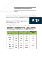 Modificaciones Al Proyecto de Refoma Tributaria Que Mejoran El Proyecto Original Presentado Por El Ejecutivo