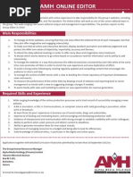 Download Vacancy AMH Online Editor by AMH_Docs SN104852379 doc pdf