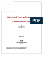 India-Nepal Trade and Investment: A Market Expansion Study