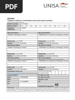DSAR03 Form: Address Change Instructions | PDF