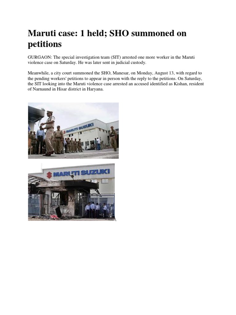 Case of Maruti | PDF