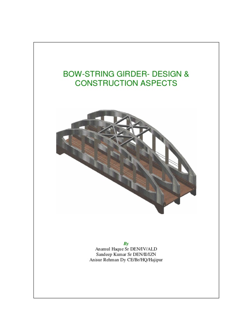 Bowstring Girder Design & Construction Aspects Track (Rail