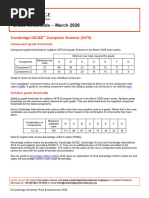 Computer Science Grade Thresholds 2025 | PDF | Career And Technical ...