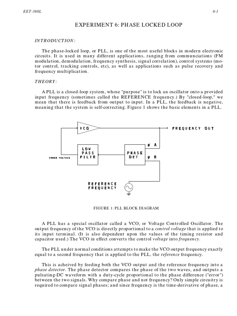 PLL Experiment | PDF | Detector (Radio) | Radio Technology