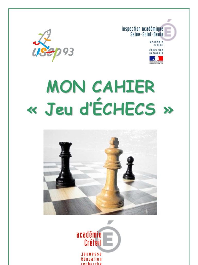 Livre Audio Le Joueur D Echec Mon Cahier d Echec | Échecs | Ouverture (échecs)