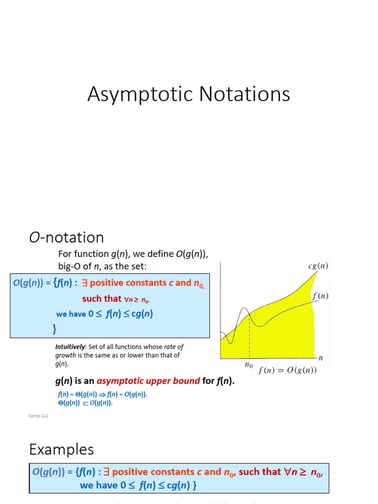 Asymptotic Notations | PDF | Applied Mathematics | Theoretical Computer ...