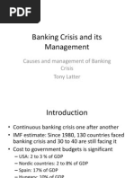 Banking Crisis and Its Management Tony Latter