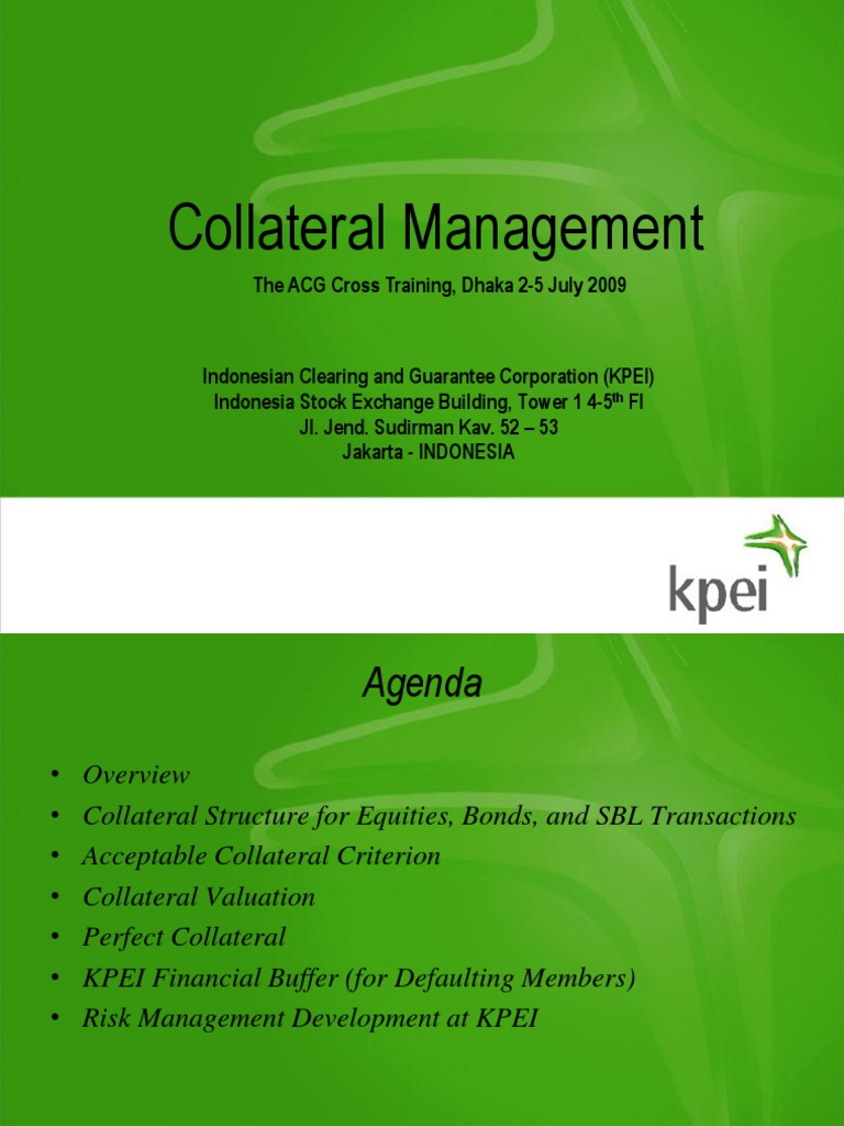 4collateral Management 1 Indonesia Kpei | PDF | Securities (Finance ...