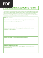 NMC Reflective Discussion Form Template | PDF