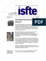 ISfTE Newsletter 33 Aug 2012 