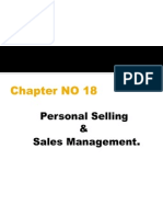 Chapter NO 18: Personal Selling & Sales Management