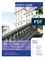 Voter's Guide: The Library Advocate's Guide To The Voting Records of The New York State Legislature