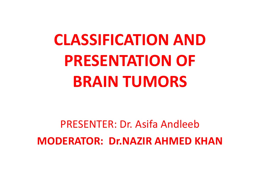 Brain Tumor Classification Overview | PDF | Brain Tumor | Central ...