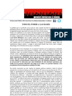 Declaración Pública MUI UAHC: Todo El Poder A Las Bases!