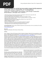 NOAA CNS Oxygen Exposure Limits Guide | PDF | Scuba Diving | Gases