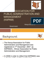 Kenya Association For Public Administration and Management