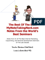 MyNoteTakingNerd Best of The Best Report