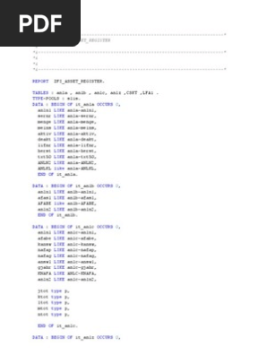 Asset Register