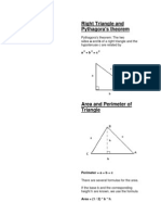 Right Triangle and Pythagora's Theorem