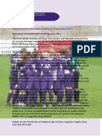 Match Report V Newquay Sunday 2 September 2012 Newquay 1-2 University of Portsmouth WFC