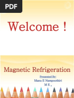 Download Magnetic Refrigeration Ppt by Vishnu Raju SN104976084 doc pdf