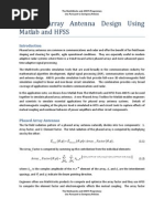 Phased Array Design Using Mathworks and ANSYS - 01