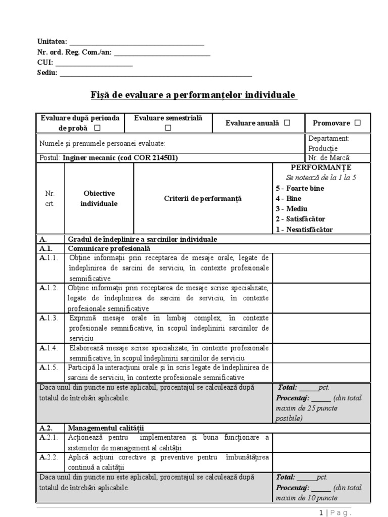 Inginer Mecanic (Cod COR 214501) PDF