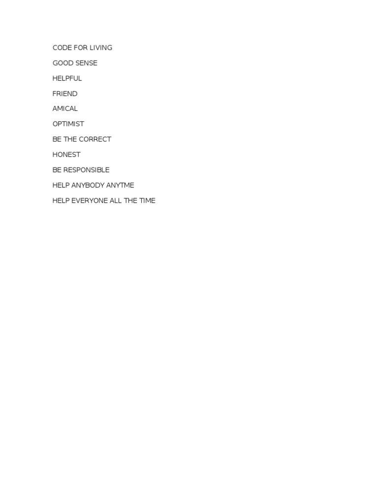 Code For Living | PDF | Lifestyle