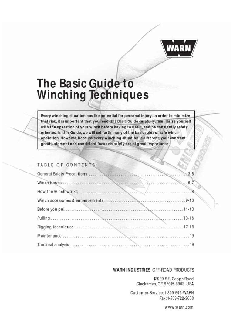 Winch Techniques Clutch Rope