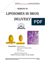 Seminar on Liposomes in Drug Delivery