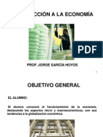 INTRODUCCION A LA ECON. Prof. Jorege Garc+¡a Hoyos