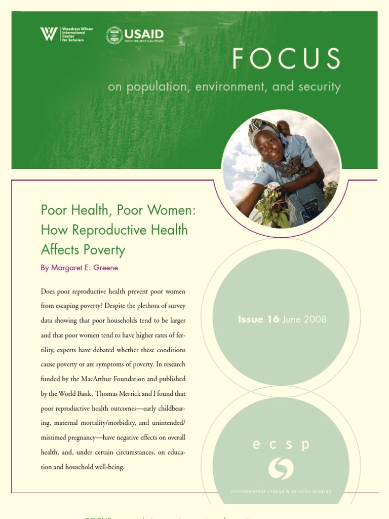 Poor Health, Poor Women: How Reproductive Health Affects Poverty | PDF ...