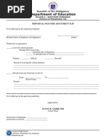 DepEd Pass Slip Template | PDF | Regulation | Domestic Policy