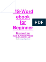 MS Word eBook for Beginner