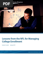 Download Lessons from the NFL for Managing College Enrollment by Center for American Progress SN105035988 doc pdf