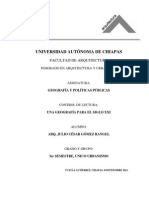 Control de Lectura Una Geografia para El Siglo XXI Arq. Julio CGR