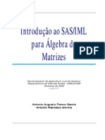 Introdução ao SAS/IML para Álgebra de Matrizes