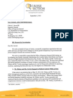 2012 9 5 DOT OIG Request For Investigation
