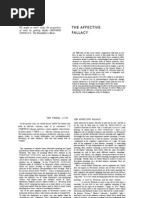 The Affective Fallacy Wimsatt And Beardsley Pdf Files