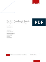 The 2011 Focus Experts' Guide To Enterprise Resource Planning