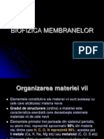 Biofizica Membranelor